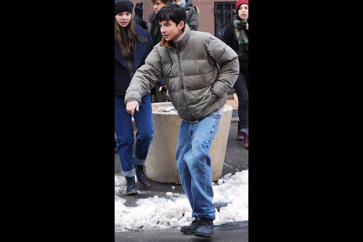 Asa Butterfield in New York City filming the movie Ten Thousand Saints