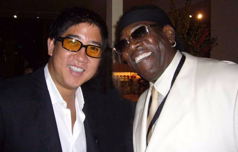 The Big Man Clarence Clemmons with Stephen Mao