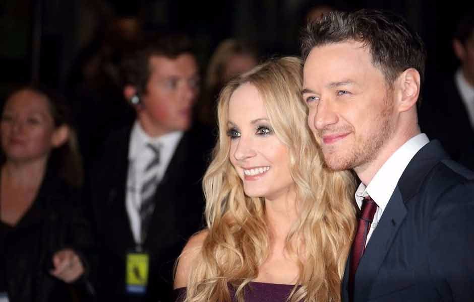 Joanne Froggatt and James McAvoy on the red carpet