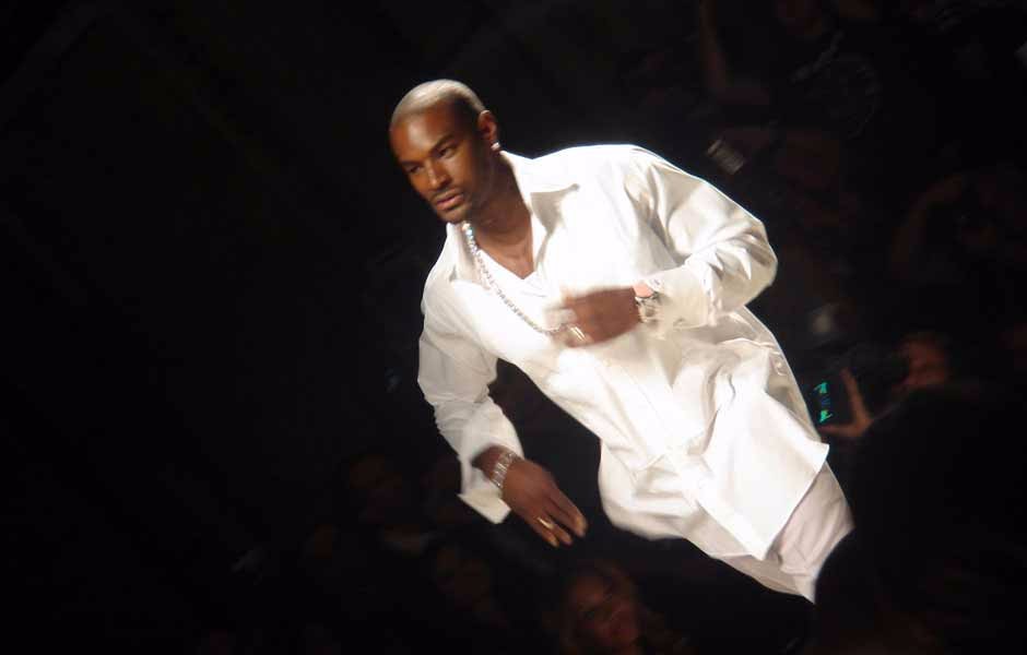 Tyson Beckford on the fashion runway