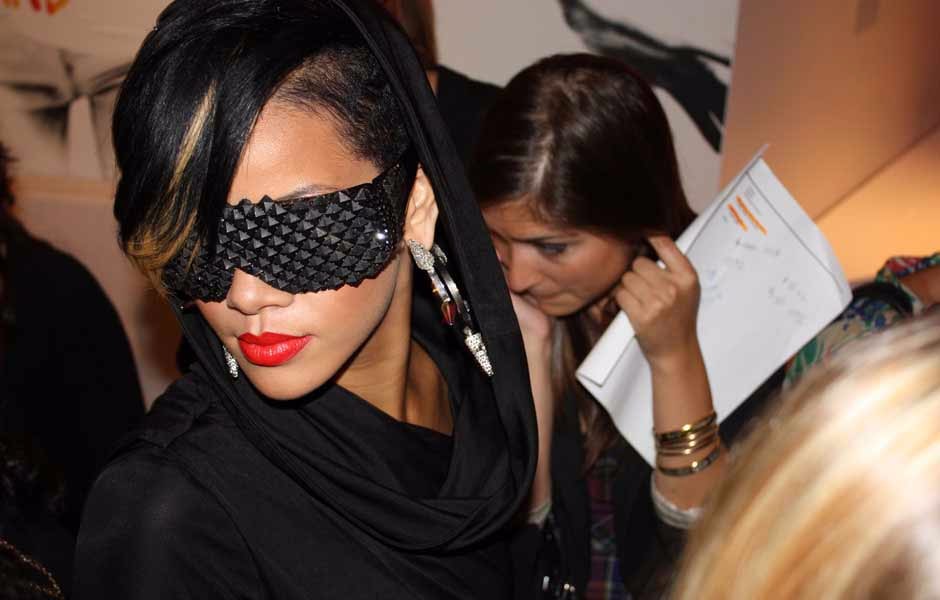 Rihanna at Intermix during New York Fashion Week