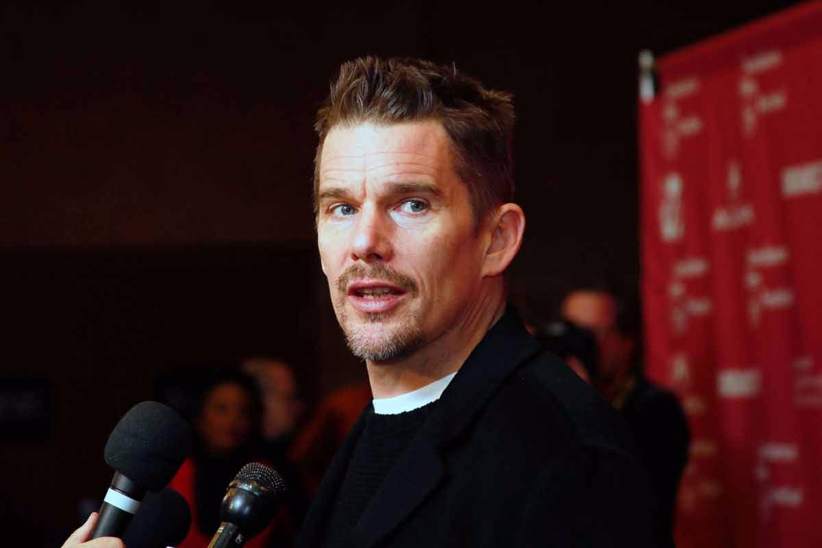 Ethan Hawke interview on the red carpet at the Sundance Film Festival