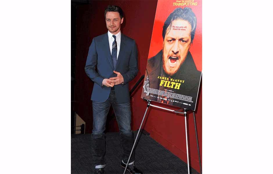 James McAvoy at the US premiere for Filth