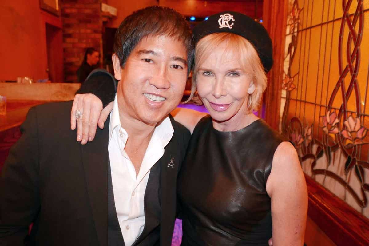 Associate Producer Stephen Mao and Trudie Styler at the after party for the movie Ten Thousand Saints